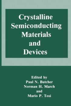 Paperback Crystalline Semiconducting Materials and Devices Book