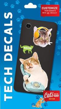 Hardcover Cats on the Go Tech Decals Book