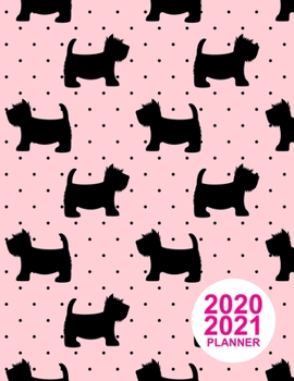 Paperback 2020 2021 Planner: Pretty Colorful Design Book, 8.5" x 11" Two Year 2020-2021 Calendar Planner, Monthly Schedule Organizer (24 Months Act Book