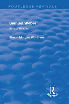 Hardcover Samuel Weber: Acts of Reading Book