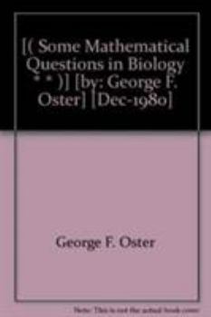 Paperback Some Mathematical Questions in Biology (013) Book