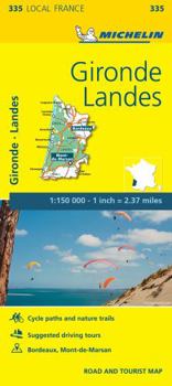 Map Michelin France: Gironde, Landes Map 335 Book