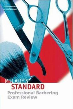 Paperback Milady's Standard Professional Barbering Exam Review Book
