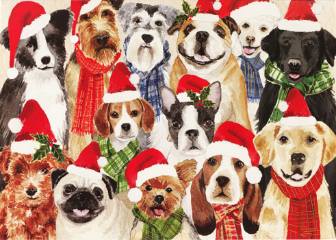Misc. Deck the Dogs Deluxe Boxed Holiday Cards Book