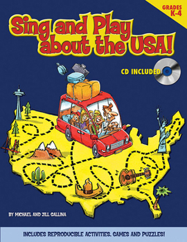 Paperback Sing and Play about the Usa! [With CD] Book