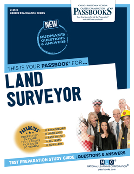 Paperback Land Surveyor (C-3029): Passbooks Study Guide Volume 3029 Book