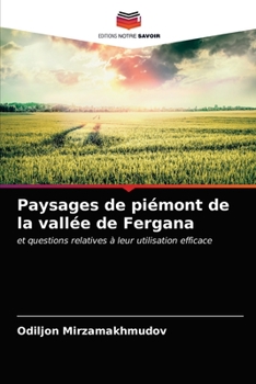 Paperback Paysages de piémont de la vallée de Fergana [French] Book