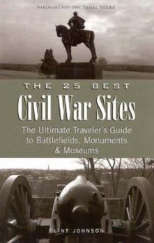 Paperback 25 Best Civil War Sites Book