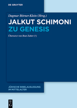 Hardcover Jalkut Schimoni Zu Genesis [German] Book