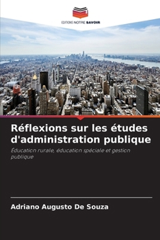 Paperback Réflexions sur les études d'administration publique [French] Book