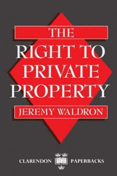 Paperback The Right to Private Property Book