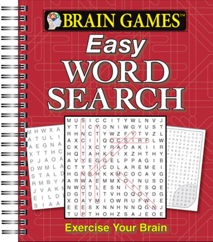 Spiral-bound Brain Games - Easy Word Search Book