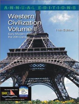 Paperback Annual Editions: Western Civilization, Volume 2, 11/E Book