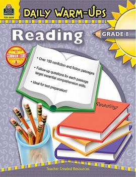 Paperback Daily Warm-Ups: Reading Grade 8 Book