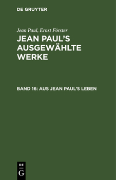 Hardcover Aus Jean Paul's Leben [German] Book