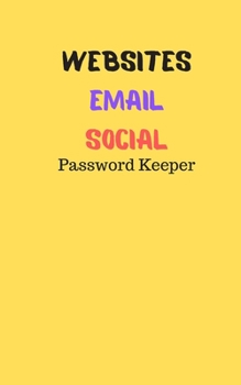 Yellow Password Notebook 60 Pages - 5x8 inches