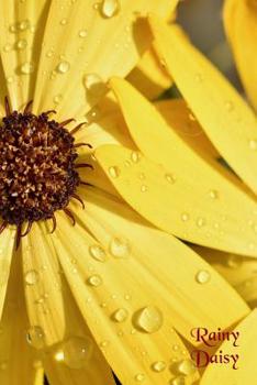 Rainy Daisy: Pretty yellow floral journal - 6 x 9 inch lined notebook