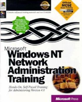 Paperback Windows NT 4.0 Network Admin.Training [With CDROM] Book