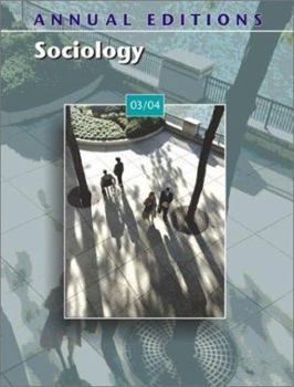 Paperback Annual Editions: Sociology 03/04 Book