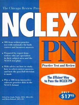 Paperback The Chicago Review Press NCLEX-PN Practice Test and Review [With Disk] Book