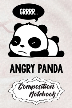 Paperback Composition Notebook: 110 Blank Lined Papers - 6x9 Personalized Customized Panda Composition Notebook Journal Gift For Panda Lovers Book