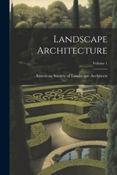 Paperback Landscape Architecture; Volume 1 Book