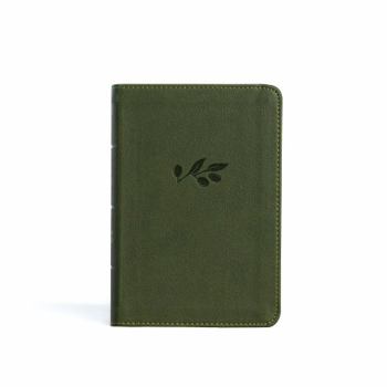 Imitation Leather NASB Large Print Compact Reference Bible, Olive Leathertouch Book