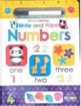 Board book Little Learning Write and Wipe Numbers - Kids Books - Childrens Books, Toddler Books Book