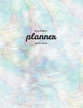 Paperback Academic Planner 2019-2020: Weekly & Monthly View Planner - Achieve Your Goals & Increase Productivity - Pink Pastel Iridescent Style Book