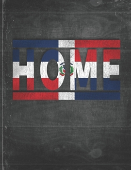 Home: Dominican Republic Flag Personalized Retro Gift for Dominican Retired Coworker Friend Party  Undated Planner Daily Weekly Monthly Calendar Organizer Journal