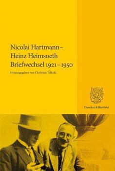 Hardcover Nicolai Hartmann - Heinz Heimsoeth. Briefwechsel 1921-1950 [German] Book