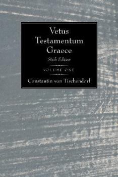 Paperback Vetus Testamentum Graece: Sixth Edition Book