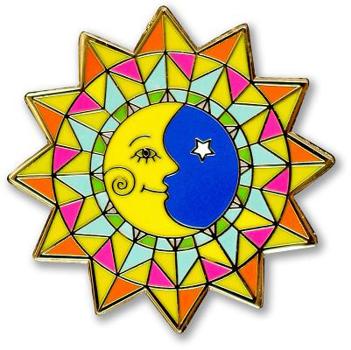 Misc. Enamel Pin Sun & Moon Book
