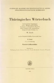 Paperback II. Band, 3. Und 4. Lieferung (Fietich Geissbartsbluhe) [German] Book