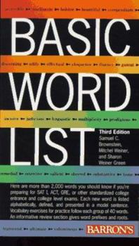 Paperback Basic Word List Book