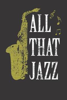 Paperback Notebook: Dot Grid Dotted 6x9 120 Pages Saxophone Sax Player Musician Vintage Gift Blues Jazz Book