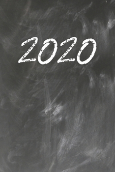 Grand Fantasy Designs: 2020 chalk on green blackboard - Notebook 6x9 dot grid