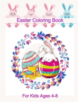 Paperback Easter Coloring Book Kids Ages 4-8: Easter Egg Coloring Book For Kids, Easter Egg Mandala Coloring Book