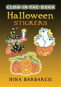 Paperback Glow-In-The-Dark Halloween Stickers Book