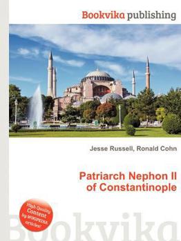 Paperback Patriarch Nephon II of Constantinople Book