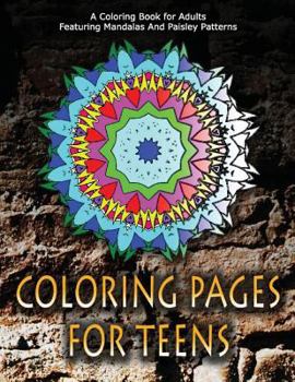 Paperback COLORING PAGES FOR TEENS - Vol.1: adult coloring pages Book