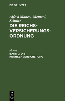 Hardcover Die Krankenversicherung [German] Book