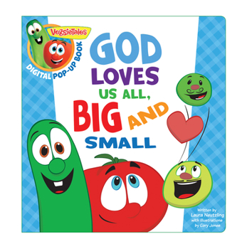 Board book Veggietales: God Loves Us All, Big and Small, a Digital Pop-Up Book (Padded) Book