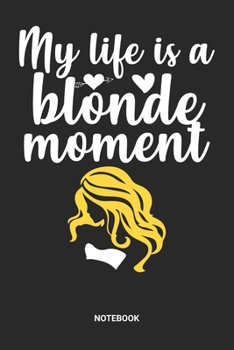 Notebook: Dotted Lined Natural Blonde Hair Themed Notebook (6x9 inches) ideal as a ash- or platinum-blonde hair colour Journal. Perfect as a Blonde ... and Girls. Great gift for Kids and Women.