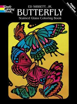 Paperback Butterfly Stained Glass Coloring Book