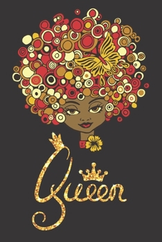Melanin Queen: Black Girl Magic Record & Monitor Blood Pressure at Home. 6x9 Inches 100 Pages Log Book Daily Readings, Comment Notes, Black Queen, Pride African American DNA, Black And Educated
