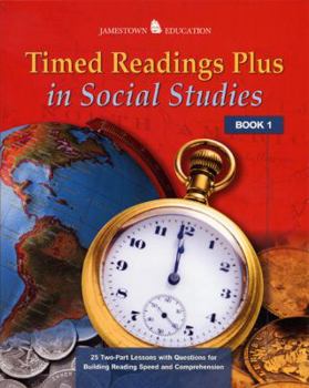 Paperback Timed Readings Plus Social Studies Book 2: 25 Two-Part Lessons with Questions for Building Reading Speed and Comprehension Book