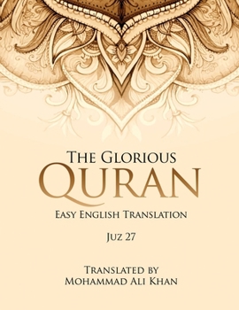 Paperback The Glorious Quran: Easy English Translation Juz 27 Book