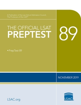 Paperback The Official LSAT Preptest 89: (November 2019 Lsat) Book