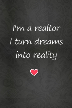 Thick Notebook: Lined Journal (120 Pages) - Funny Real Estate Agent, Realtor Gifts for Women